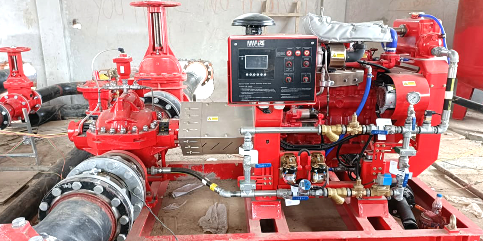 Protecting Buildings with Reliable Fire Fighting Systems